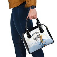 Personalized Argentina Football Shoulder Handbag Soccer Trophy Celebration Flag Graphic