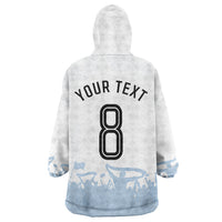 Personalized Argentina Football Wearable Blanket Hoodie Soccer Trophy Celebration Flag Graphic