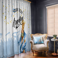 Personalized Argentina Football Window Curtain Soccer Trophy Celebration Flag Graphic