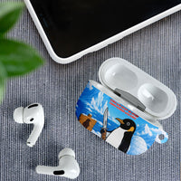 Flight Was Never An Option Funny Penguin With Knife AirPods Case Animal Meme Humor Comic Graphic