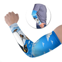 Flight Was Never An Option Funny Penguin With Knife Arm Sleeves Animal Meme Humor Comic Graphic