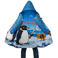 Flight Was Never An Option Funny Penguin With Knife Cloak Animal Meme Humor Comic Graphic