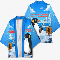 Flight Was Never An Option Funny Penguin With Knife Kimono Animal Meme Humor Comic Graphic