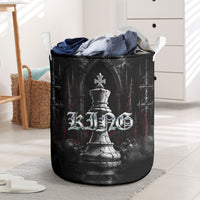 King Chess Piece Laundry Basket Dark Gothic Fantasy Board Game Art