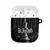 King Chess Piece AirPods Case Dark Gothic Fantasy Board Game Art