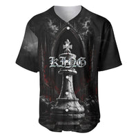 King Chess Piece Baseball Jersey Dark Gothic Fantasy Board Game Art