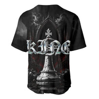King Chess Piece Baseball Jersey Dark Gothic Fantasy Board Game Art