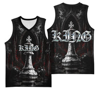 King Chess Piece Basketball Jersey Dark Gothic Fantasy Board Game Art