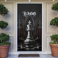 King Chess Piece Door Cover Dark Gothic Fantasy Board Game Art
