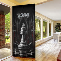 King Chess Piece Door Cover Dark Gothic Fantasy Board Game Art
