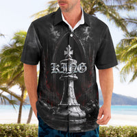 King Chess Piece Hawaiian Shirt Dark Gothic Fantasy Board Game Art