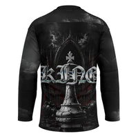 King Chess Piece Hockey Jersey Dark Gothic Fantasy Board Game Art