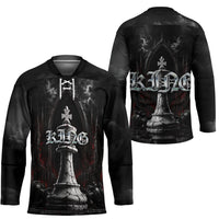 King Chess Piece Hockey Jersey Dark Gothic Fantasy Board Game Art