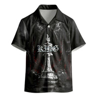 King Chess Piece Kid Hawaiian Shirt Dark Gothic Fantasy Board Game Art