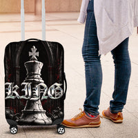 King Chess Piece Luggage Cover Dark Gothic Fantasy Board Game Art