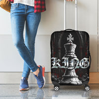 King Chess Piece Luggage Cover Dark Gothic Fantasy Board Game Art