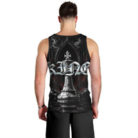 King Chess Piece Men Tank Top Dark Gothic Fantasy Board Game Art