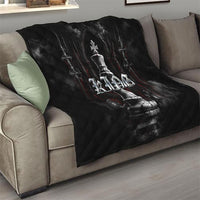 King Chess Piece Quilt Dark Gothic Fantasy Board Game Art