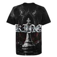 King Chess Piece Rugby Jersey Dark Gothic Fantasy Board Game Art