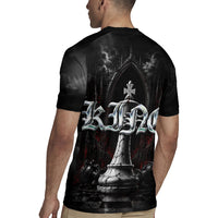 King Chess Piece Rugby Jersey Dark Gothic Fantasy Board Game Art