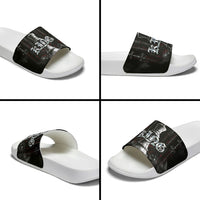 King Chess Piece Slide Sandals Dark Gothic Fantasy Board Game Art