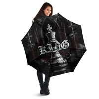 King Chess Piece Umbrella Dark Gothic Fantasy Board Game Art