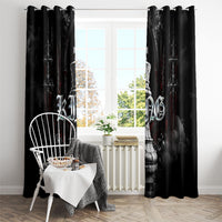 King Chess Piece Window Curtain Dark Gothic Fantasy Board Game Art