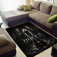 Chess Queen Area Rug Strategic Board Game Gothic Dark Fantasy