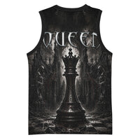 Chess Queen Basketball Jersey Strategic Board Game Gothic Dark Fantasy