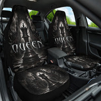 Chess Queen Car Seat Cover Strategic Board Game Gothic Dark Fantasy