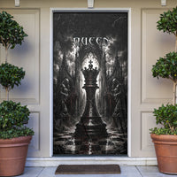 Chess Queen Door Cover Strategic Board Game Gothic Dark Fantasy