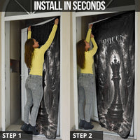 Chess Queen Door Cover Strategic Board Game Gothic Dark Fantasy