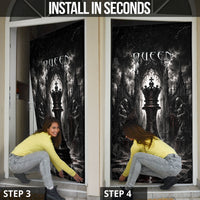 Chess Queen Door Cover Strategic Board Game Gothic Dark Fantasy