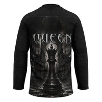 Chess Queen Hockey Jersey Strategic Board Game Gothic Dark Fantasy