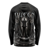 Chess Queen Long Sleeve Shirt Strategic Board Game Gothic Dark Fantasy