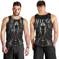 Chess Queen Men Tank Top Strategic Board Game Gothic Dark Fantasy