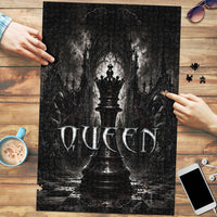 Chess Queen Puzzle Strategic Board Game Gothic Dark Fantasy