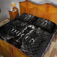 Chess Queen Quilt Bed Set Strategic Board Game Gothic Dark Fantasy