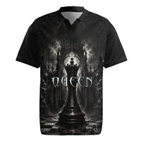 Chess Queen Rugby Jersey Strategic Board Game Gothic Dark Fantasy