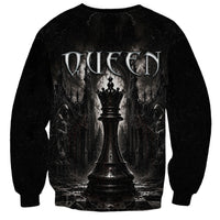 Chess Queen Sweatshirt Strategic Board Game Gothic Dark Fantasy