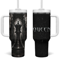 Chess Queen Tumbler With Handle Strategic Board Game Gothic Dark Fantasy