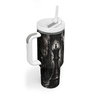 Chess Queen Tumbler With Handle Strategic Board Game Gothic Dark Fantasy