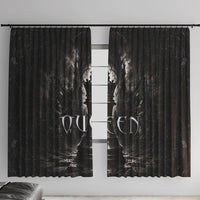 Chess Queen Window Curtain Strategic Board Game Gothic Dark Fantasy
