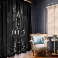 Chess Queen Window Curtain Strategic Board Game Gothic Dark Fantasy