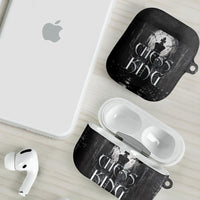 Chess King AirPods Case Strategic Board Game Gothic Dark Fantasy