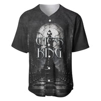 Chess King Baseball Jersey Strategic Board Game Gothic Dark Fantasy