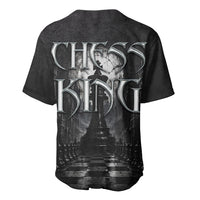 Chess King Baseball Jersey Strategic Board Game Gothic Dark Fantasy