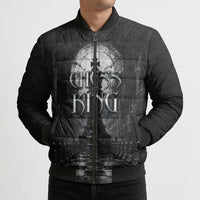 Chess King Bomber Puffer Jacket Strategic Board Game Gothic Dark Fantasy