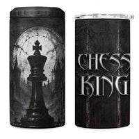 Chess King 4 in 1 Can Cooler Tumbler Strategic Board Game Gothic Dark Fantasy