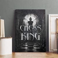 Chess King Canvas Wall Art Strategic Board Game Gothic Dark Fantasy